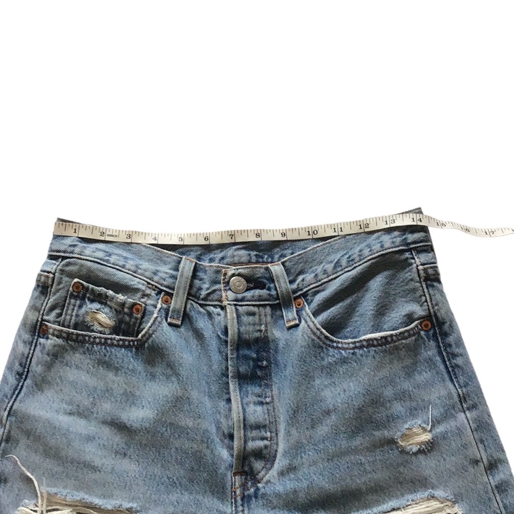 Levi’s Premium Quality 501 Skinny High Rise Distressed Jeans, size 27 - Picture 10 of 15